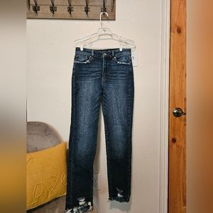 Kancan Women's Flared Mid Rise Jean